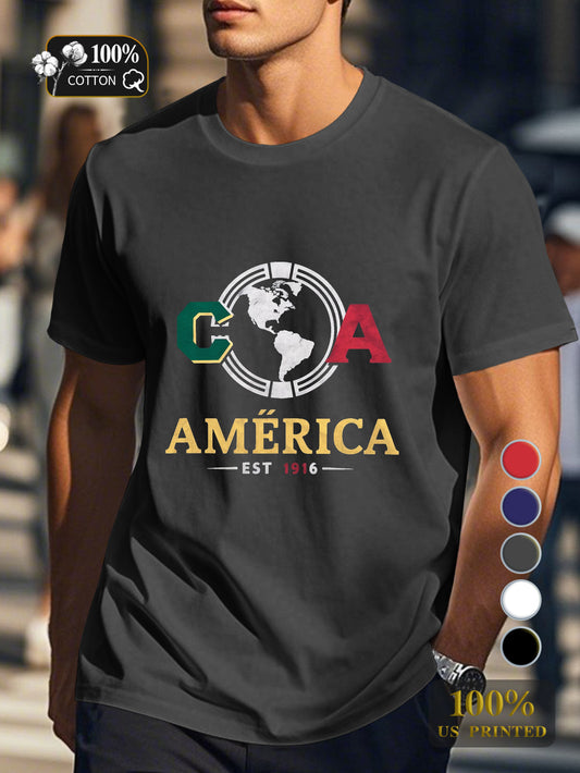 AMERICA emblem Men's pure cotton Tshirt Comfort Fit