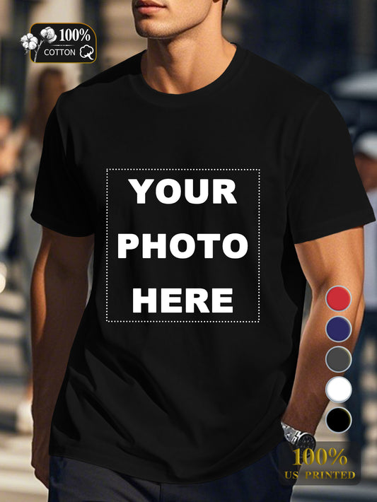 Customized Products Men's pure cotton Tshirt Comfort Fit