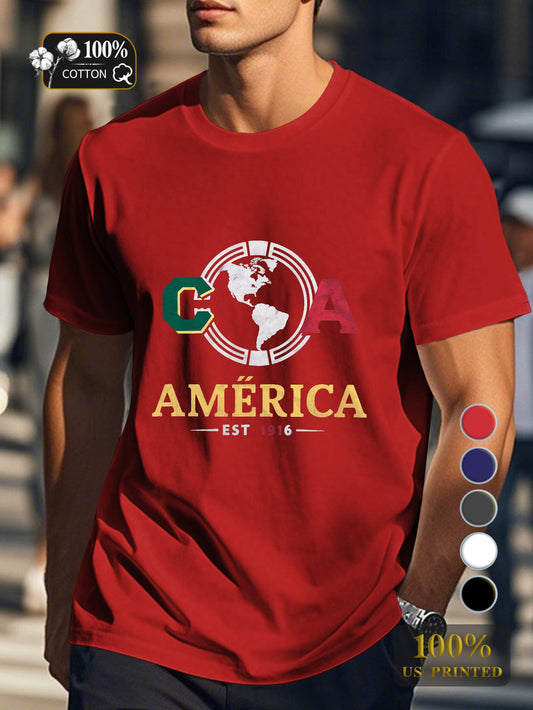 AMERICA emblem Men's pure cotton Tshirt Comfort Fit